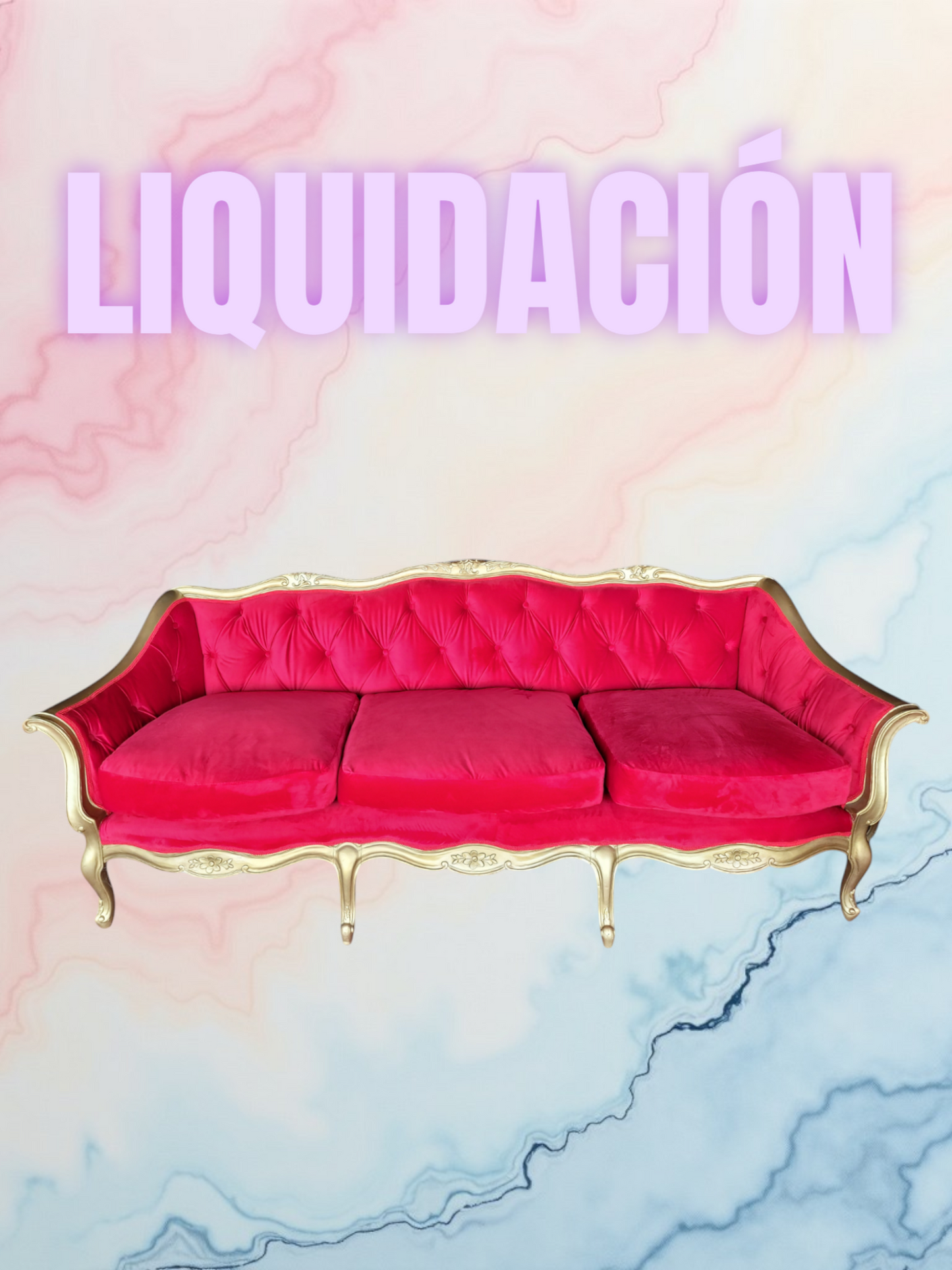 ¡Liquidacion - Sofa Antiguo De 3 Plazas! 🛋️✨