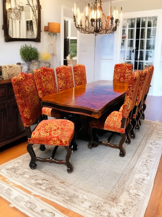 Comedor de Madera con 8 Sillas – Lujo y Tradición para tu Hogar💖🪑