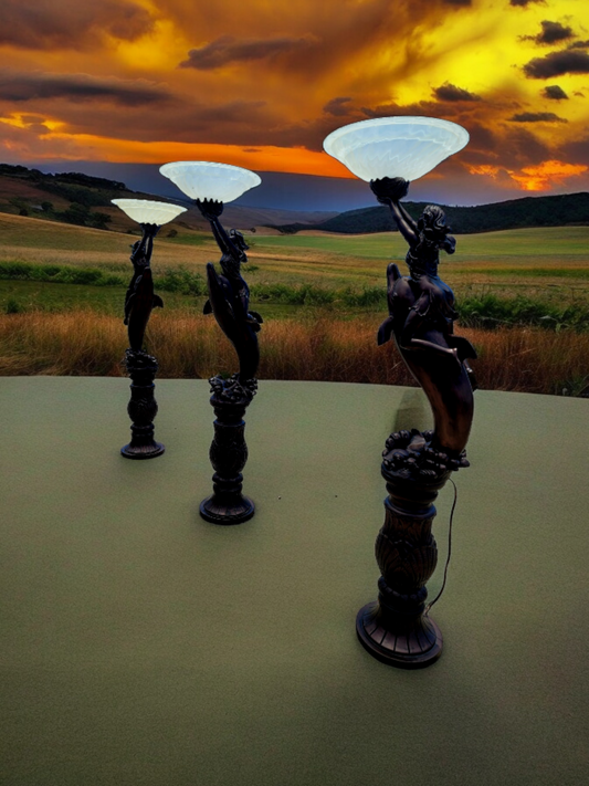 🌟✨🐬 'Crystal Splendor!' Lamp Set 🐬✨🌟 Light Up Your Home with Elegance! 🛍️ Available only at Rosarito Antiques!