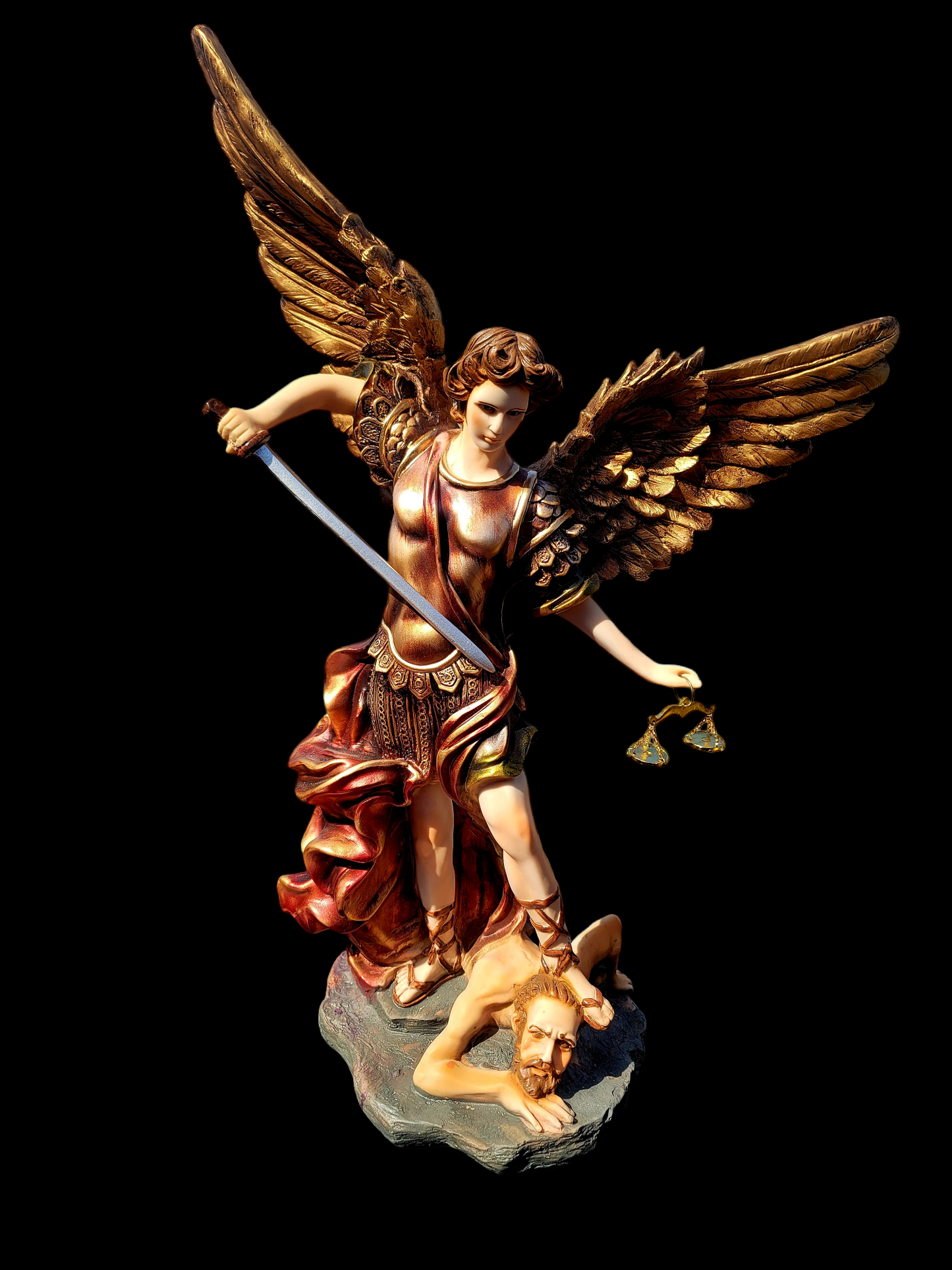 🗡️ 🪽Estatua del Arcángel Miguel: Protector y Guerrero Celestial🪽 🗡️
