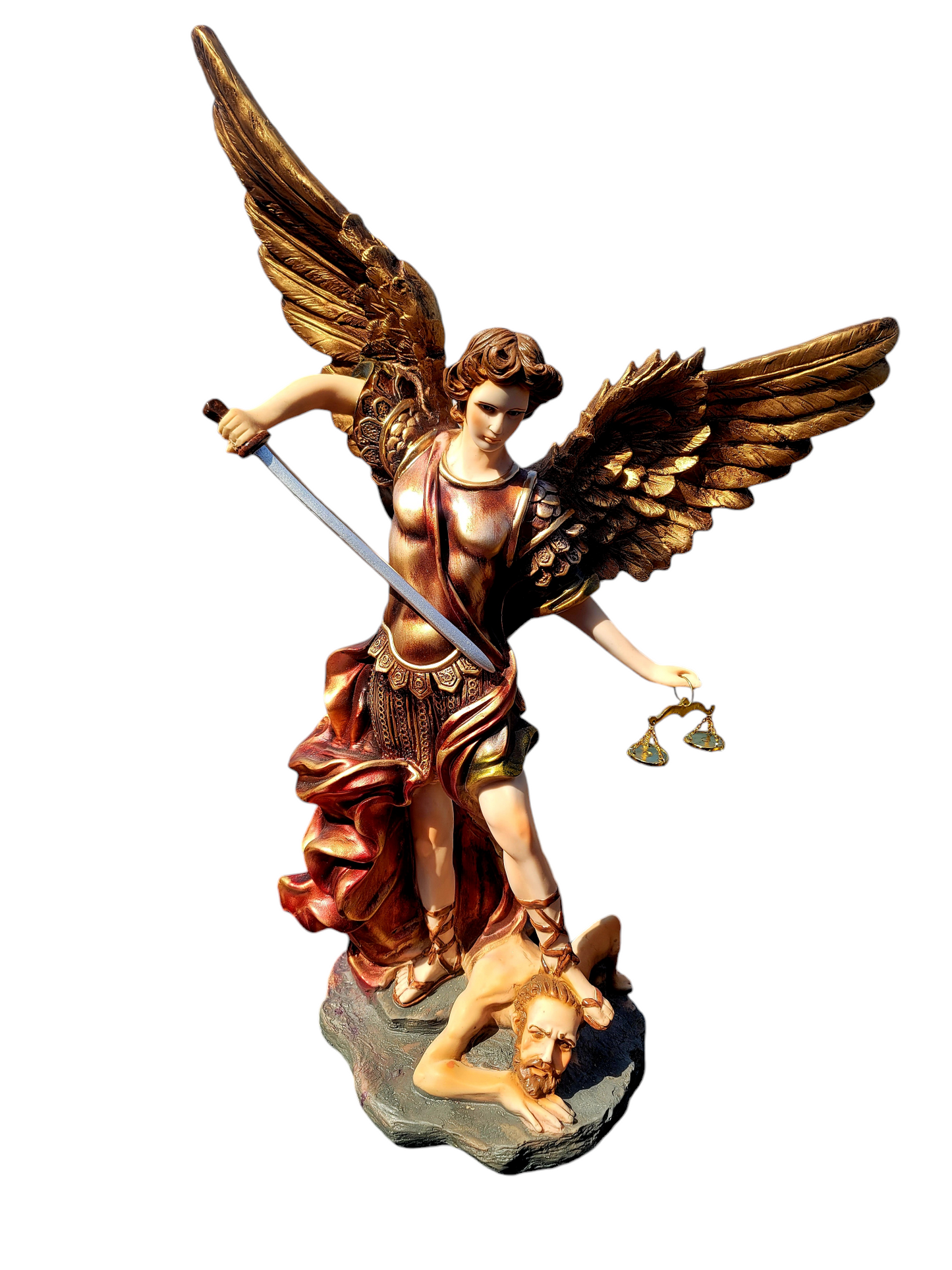 🗡️ 🪽Estatua del Arcángel Miguel: Protector y Guerrero Celestial🪽 🗡️