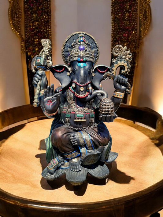 🌟🪙 Estatua del Elefante Ganesh: Sabiduría y Bendiciones! 🪙✨