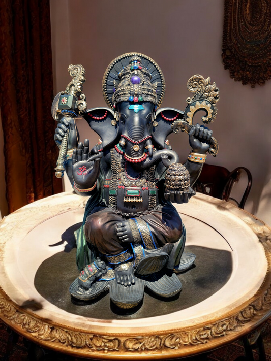 🌟🪙 Estatua del Elefante Ganesh: Sabiduría y Bendiciones! 🪙✨