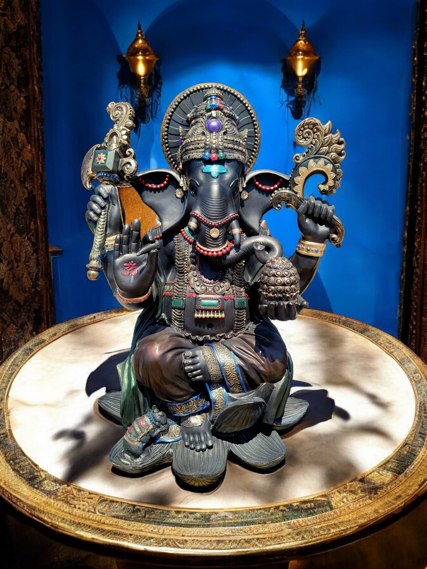 🌟🪙 Estatua del Elefante Ganesh: Sabiduría y Bendiciones! 🪙✨