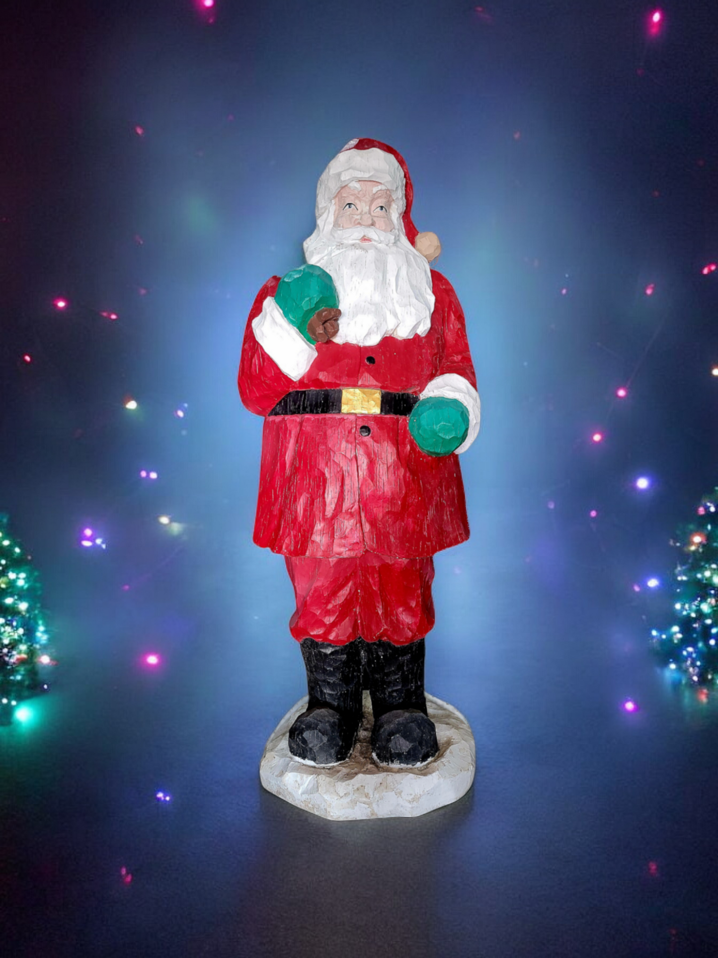 š
Santa Claus de TamaƱo Real ā EspĆritu NavideƱo en Escultura Monumental š