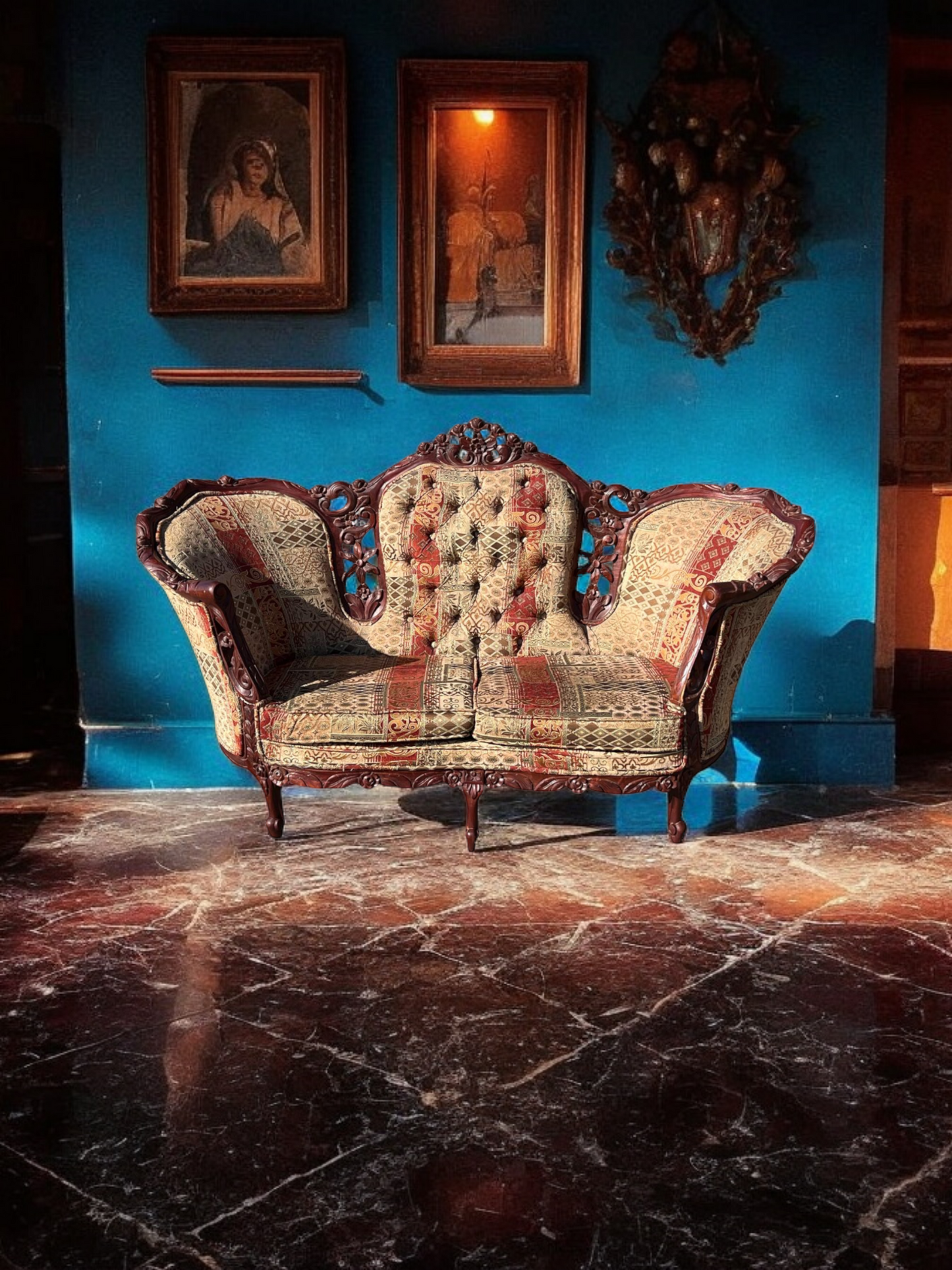 🌟 Conjunto de Sala Vintage Exclusivo en Rosarito Antiques 🌟