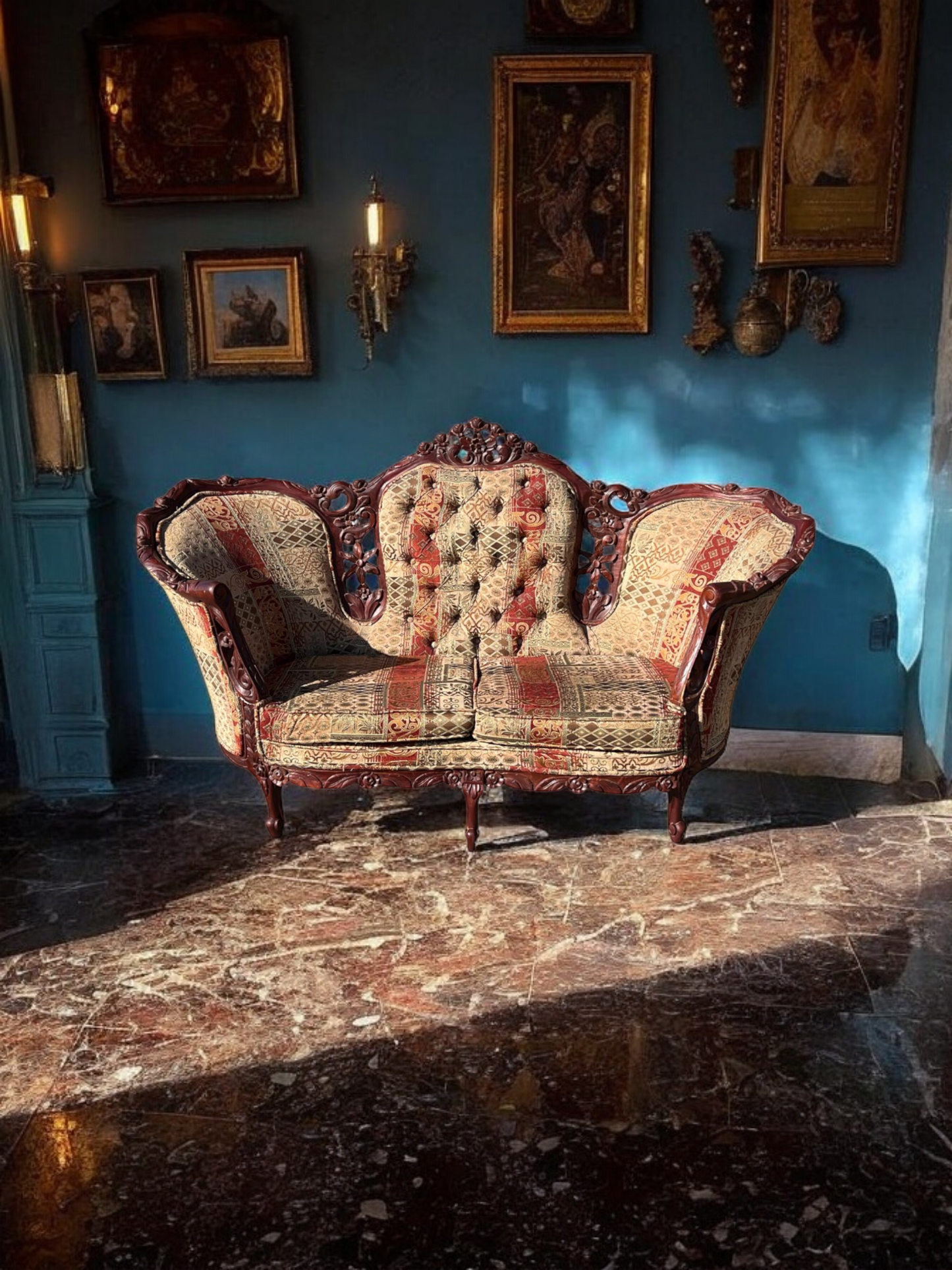 🌟 Conjunto de Sala Vintage Exclusivo en Rosarito Antiques 🌟