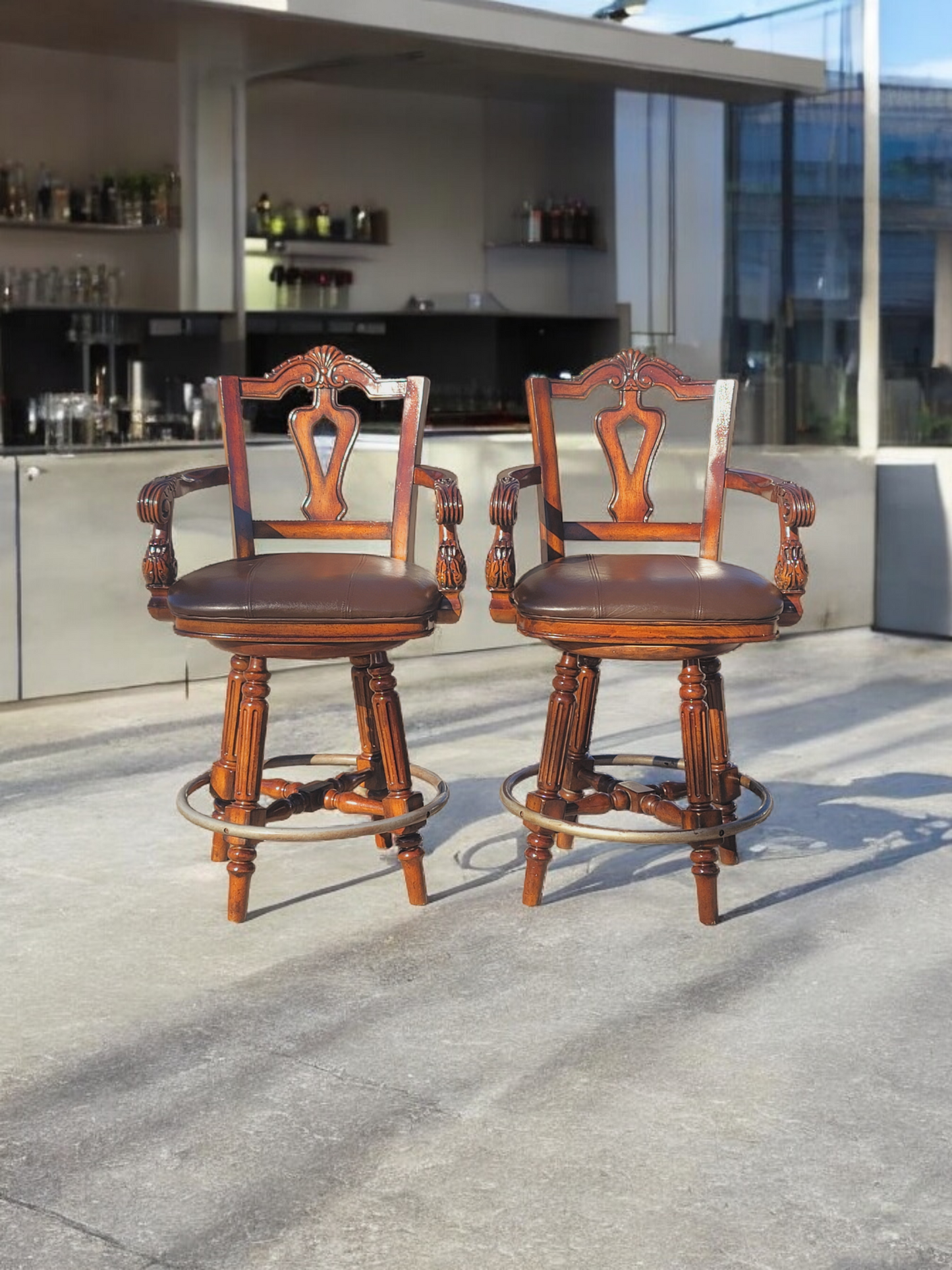 🪑🪑🪑🪑Juego de Bancos Giratorios Elegantes - Ashley Furniture Signature Design Northshore 🪑🪑🪑🪑