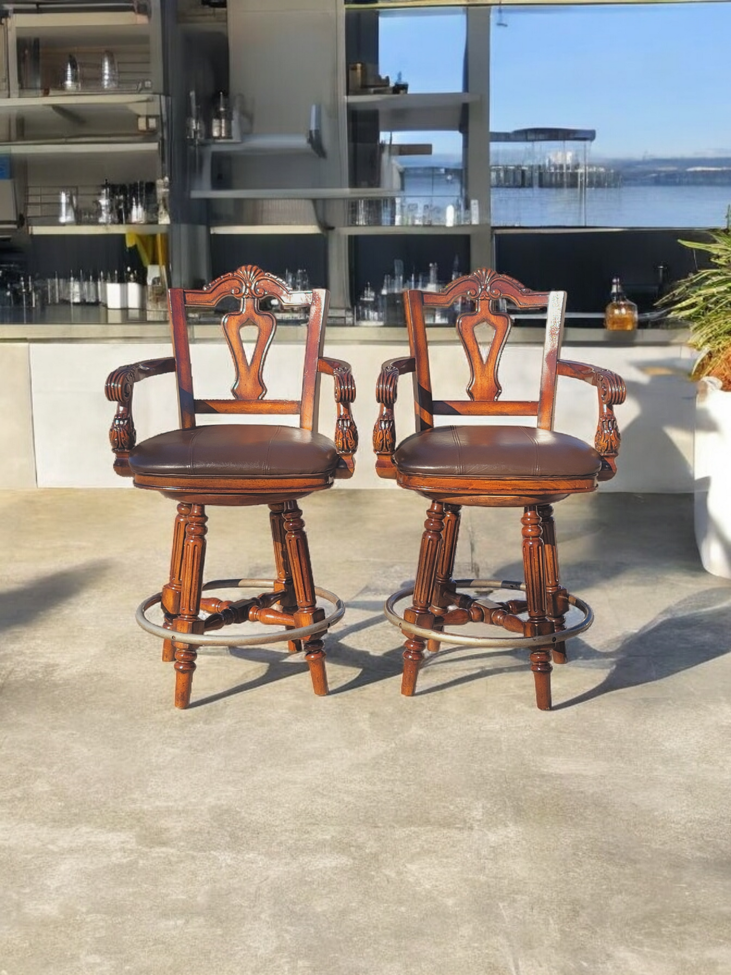 🪑🪑🪑🪑Juego de Bancos Giratorios Elegantes - Ashley Furniture Signature Design Northshore 🪑🪑🪑🪑