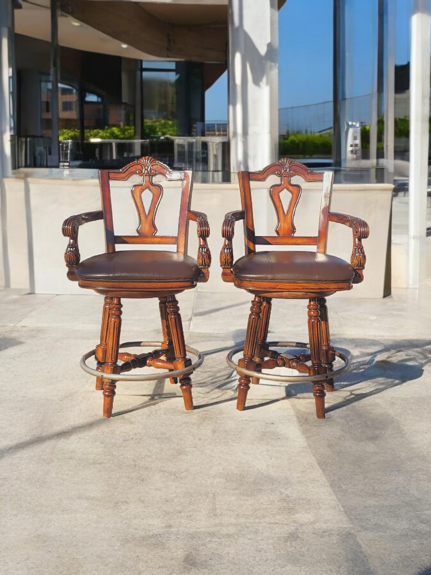 🪑🪑🪑🪑Juego de Bancos Giratorios Elegantes - Ashley Furniture Signature Design Northshore 🪑🪑🪑🪑