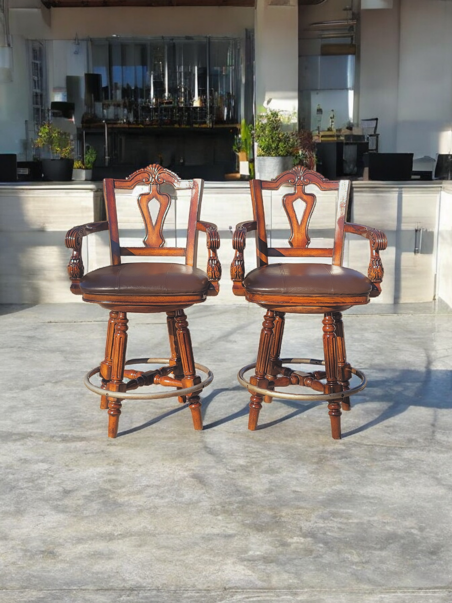 🪑🪑🪑🪑Juego de Bancos Giratorios Elegantes - Ashley Furniture Signature Design Northshore 🪑🪑🪑🪑