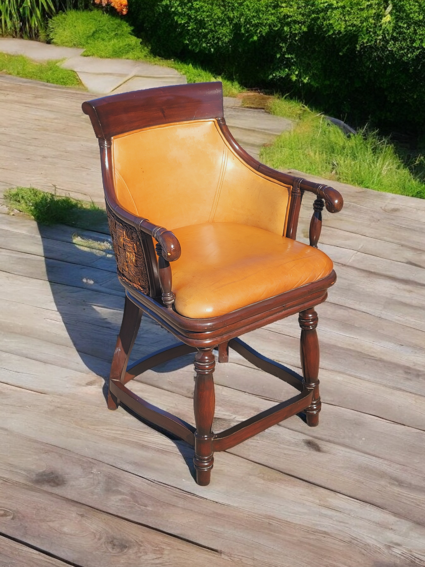 🏡🪑🪑🪑🪑 4 Bancos Tapizados En Piel! 🪑🪑🪑🪑🏡