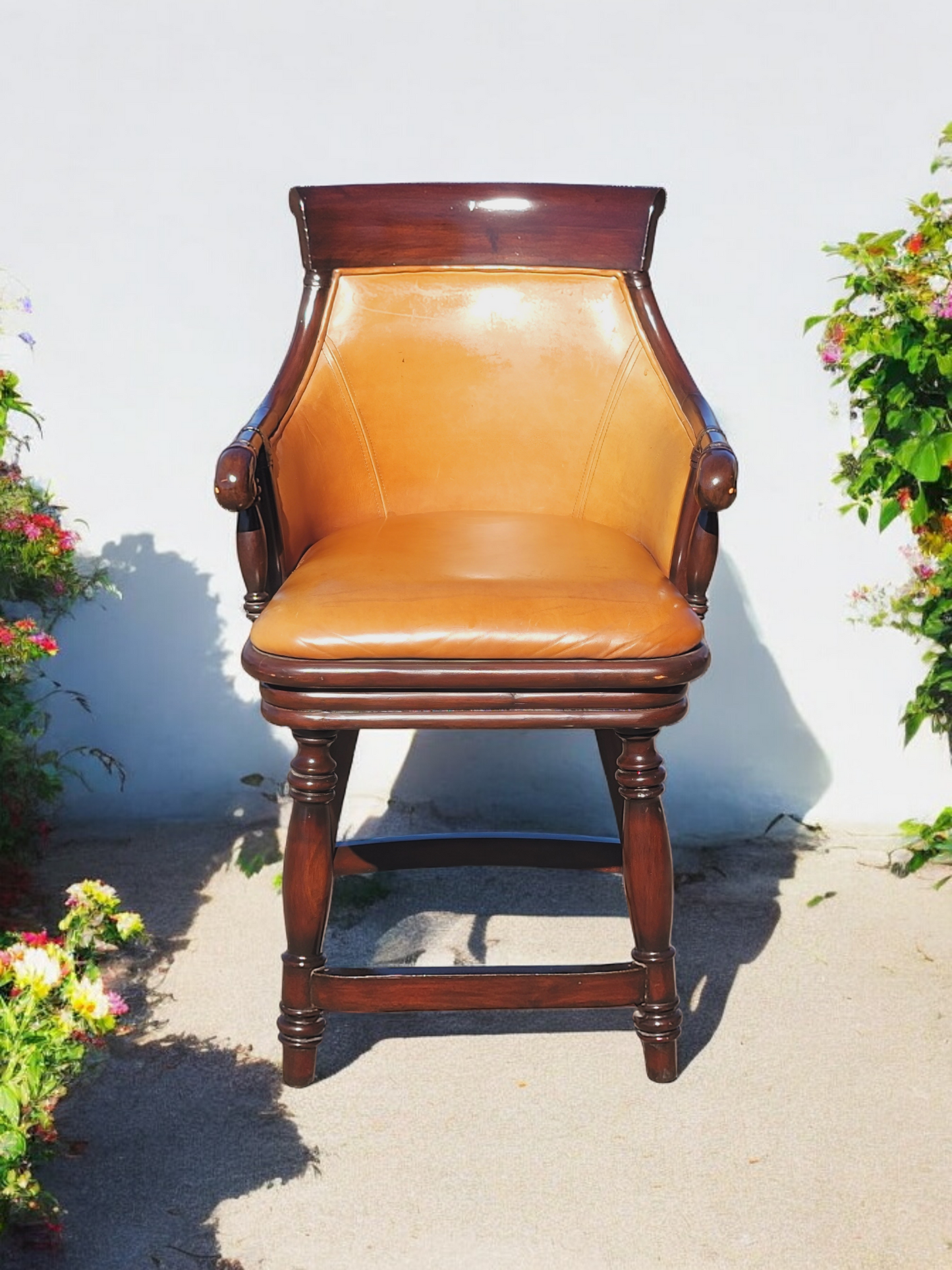 🏡🪑🪑🪑🪑 4 Bancos Tapizados En Piel! 🪑🪑🪑🪑🏡