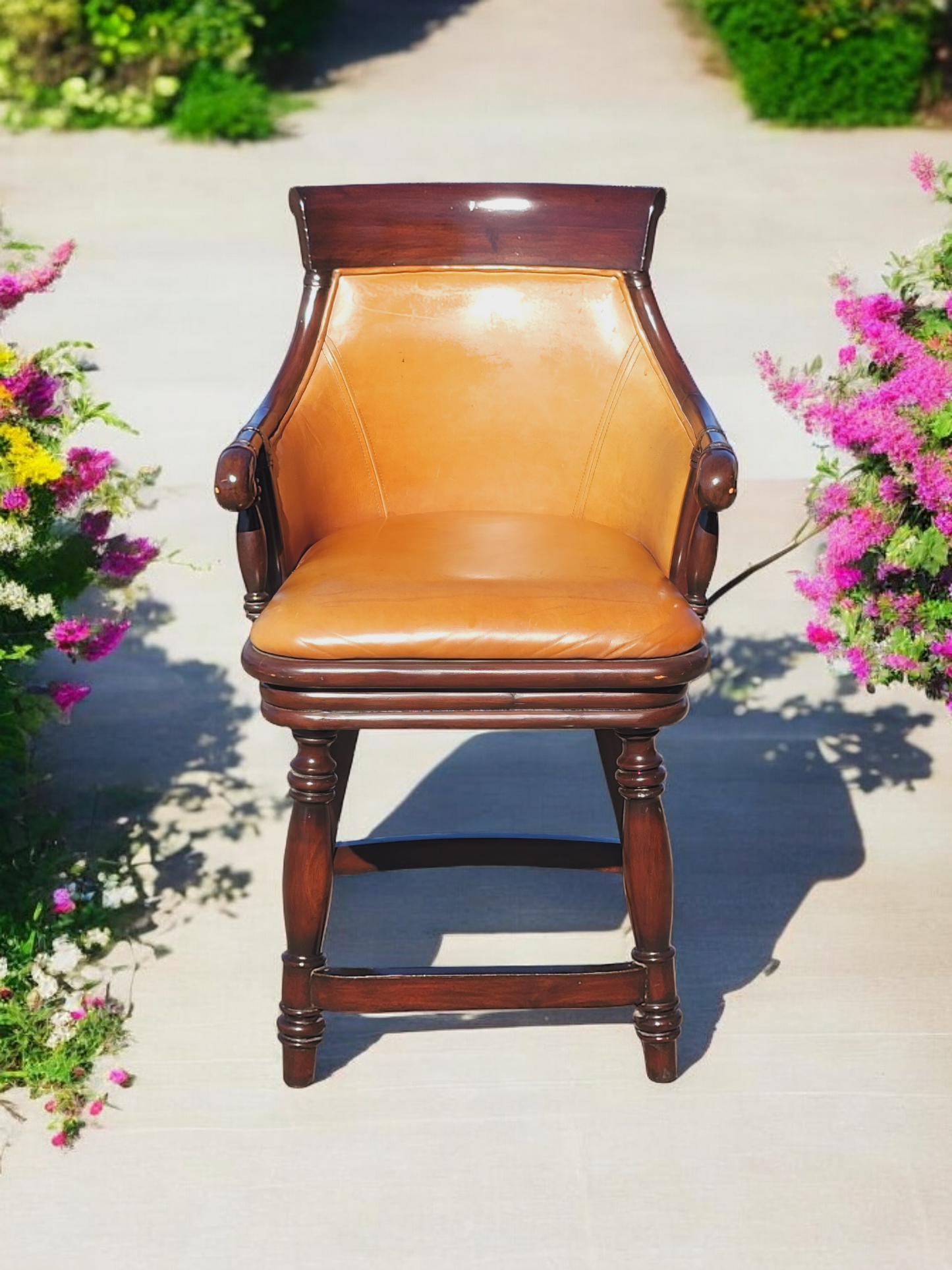 🏡🪑🪑🪑🪑 4 Bancos Tapizados En Piel! 🪑🪑🪑🪑🏡