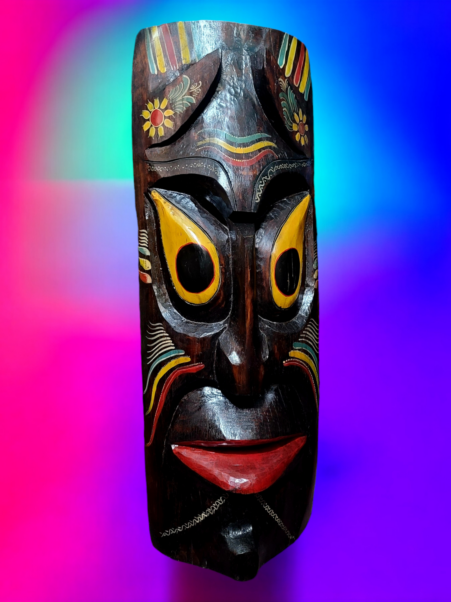 🌺 Máscara Artesanal Hawaiana Tiki🌺