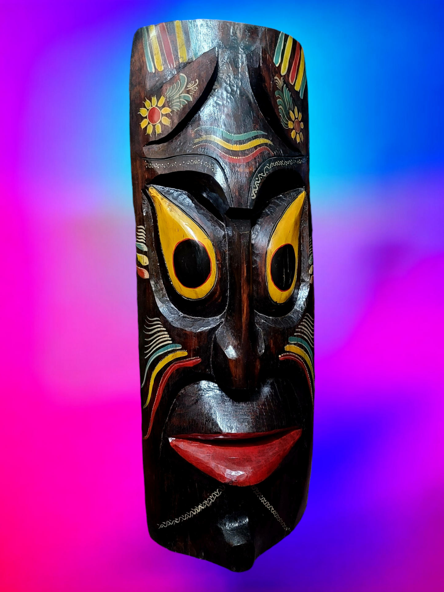 🌺 Máscara Artesanal Hawaiana Tiki🌺