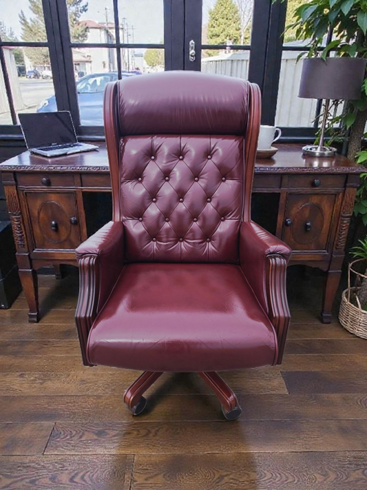 🌟Silla Ejecutiva Reclinable de Piel Autentica🌟