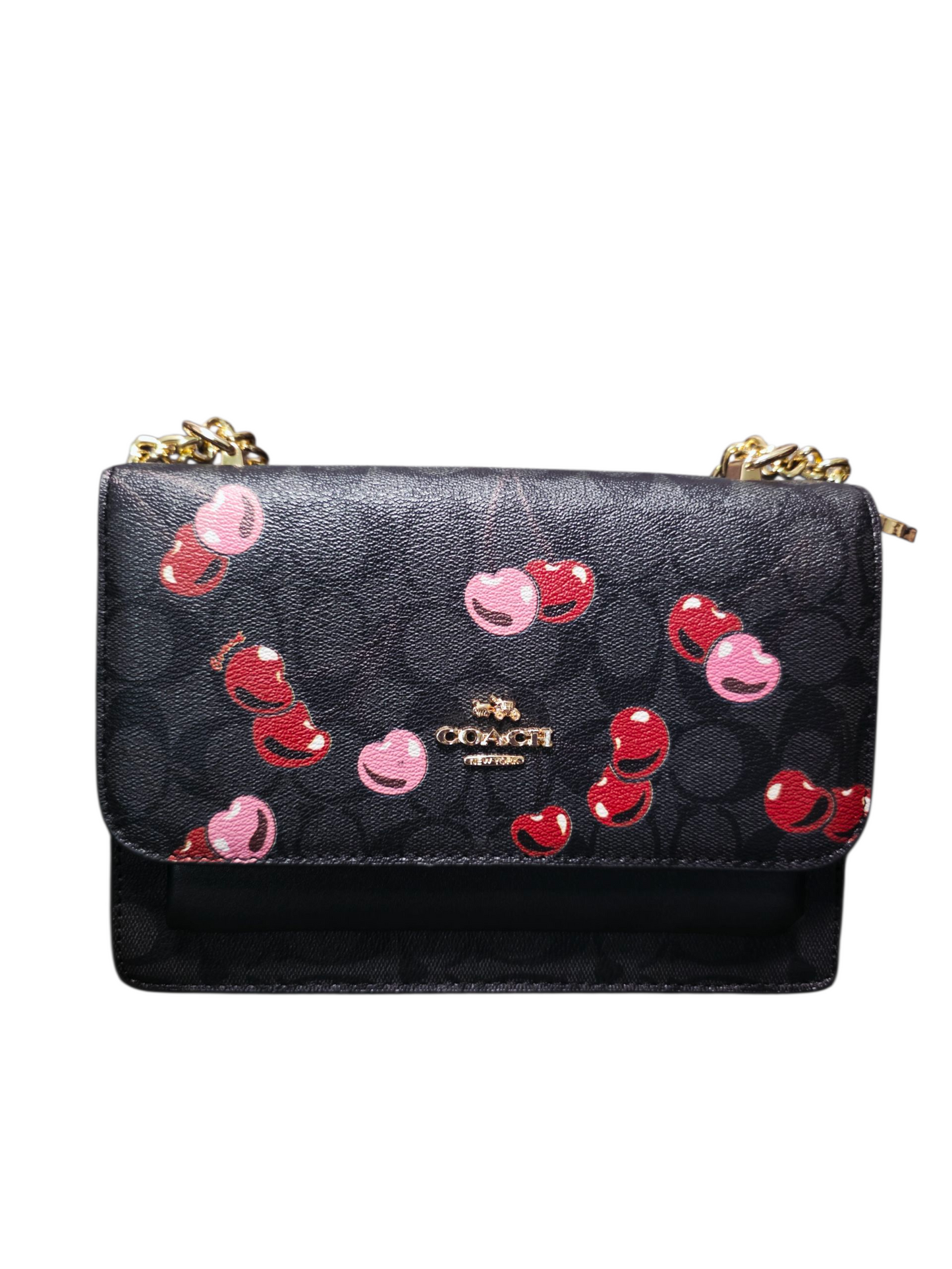 🕊️👜 Coach Cherry Pop Negra Bolso Para Dama – Distinción Atemporal y Encanto Moderno ✨🌸
