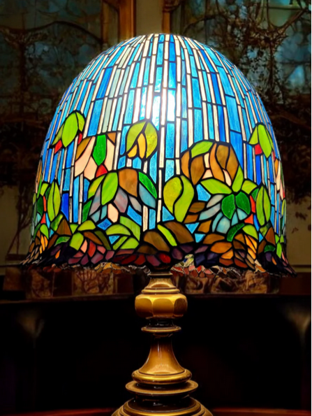 🔔Tiffany Lamp with Lotus Flower Stained Glass: A Work of Art for Your Home🔔