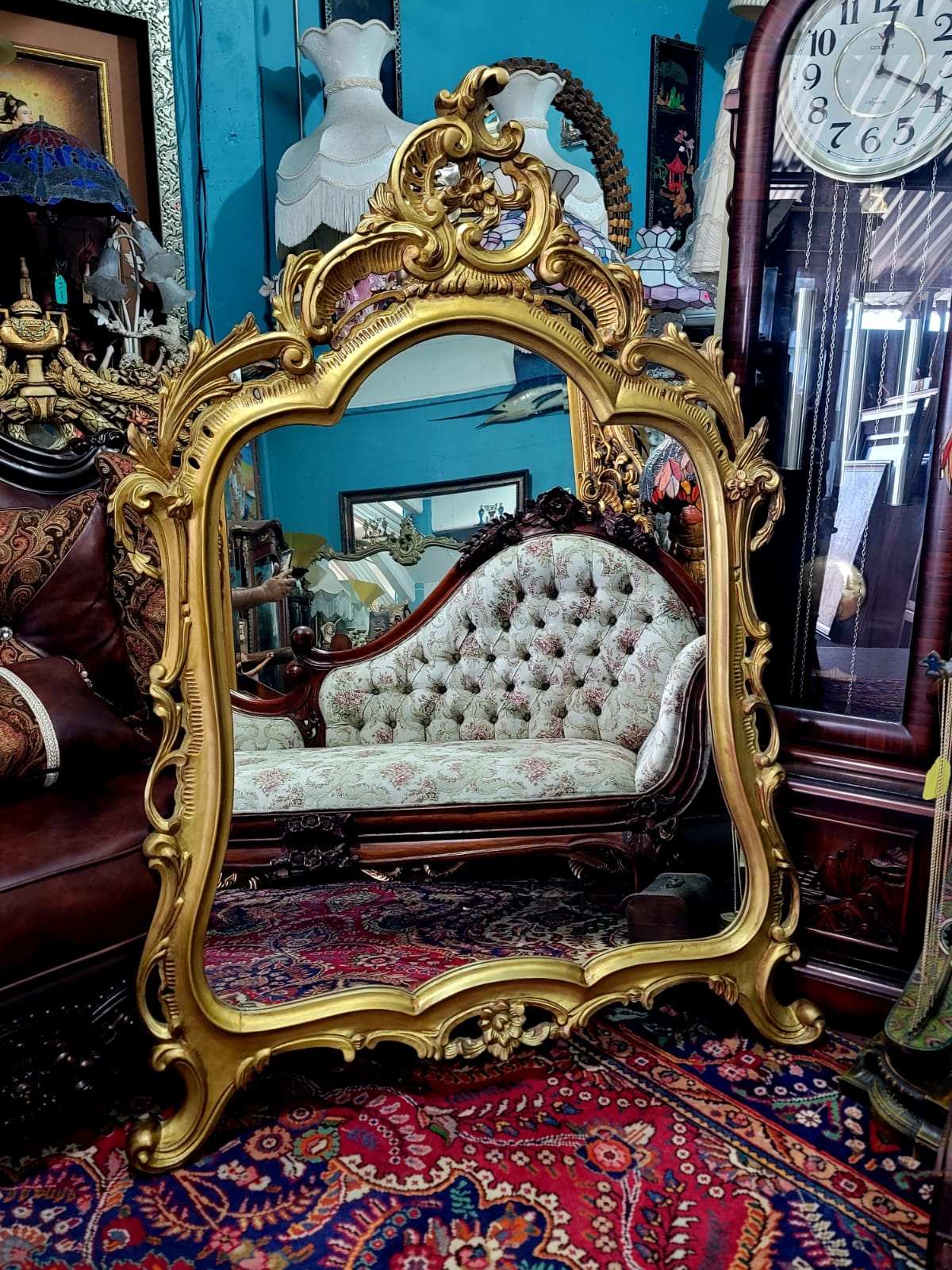 ✨Espejo De Madera Tallado A Mano Elegancia Artesanal en Cada Detalle✨