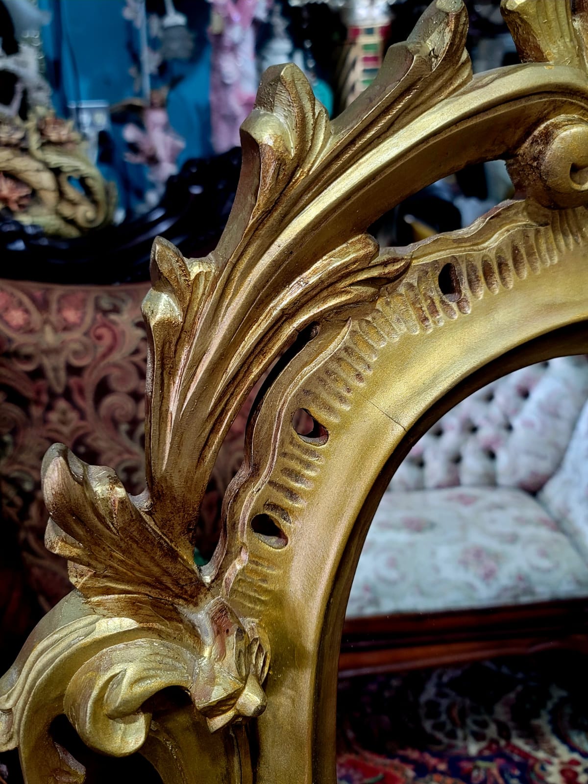 ✨Espejo De Madera Tallado A Mano Elegancia Artesanal en Cada Detalle✨