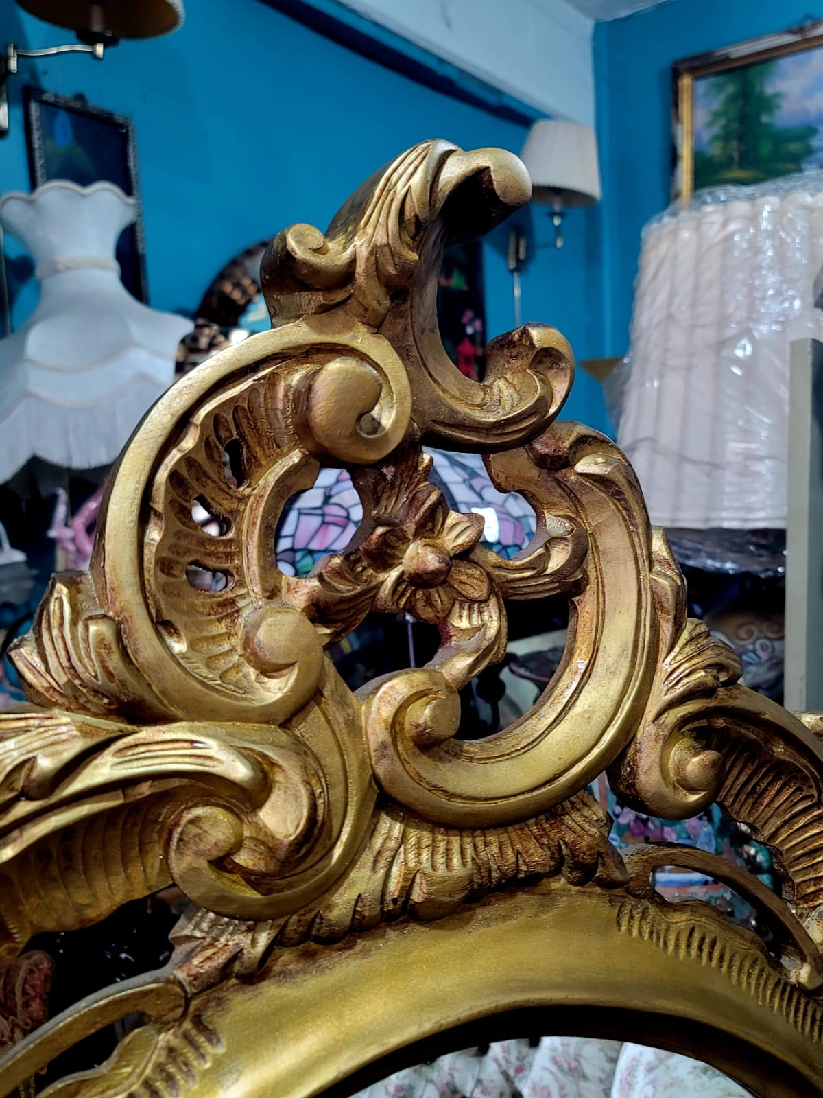 ✨Espejo De Madera Tallado A Mano Elegancia Artesanal en Cada Detalle✨