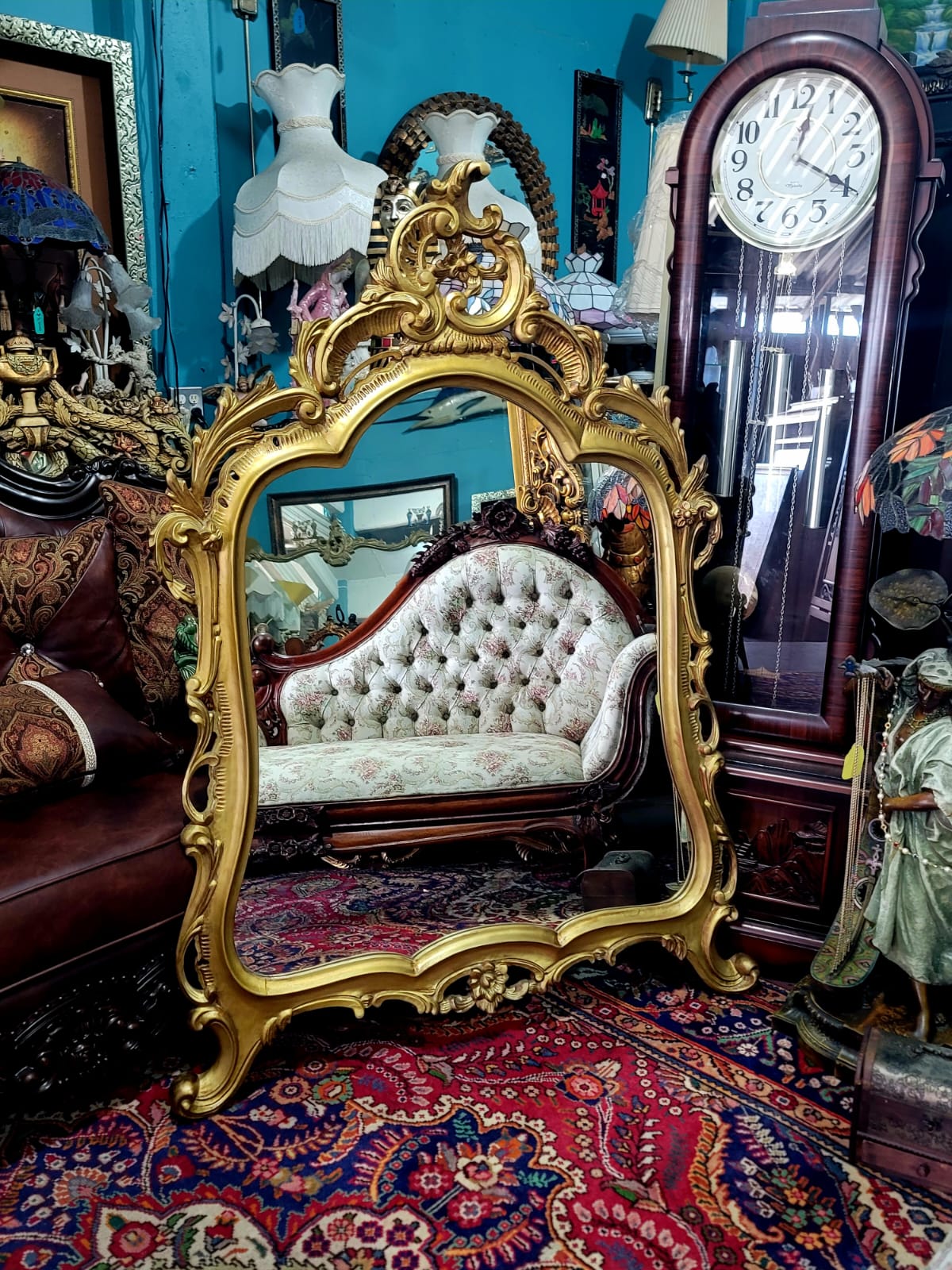 ✨Espejo De Madera Tallado A Mano Elegancia Artesanal en Cada Detalle✨