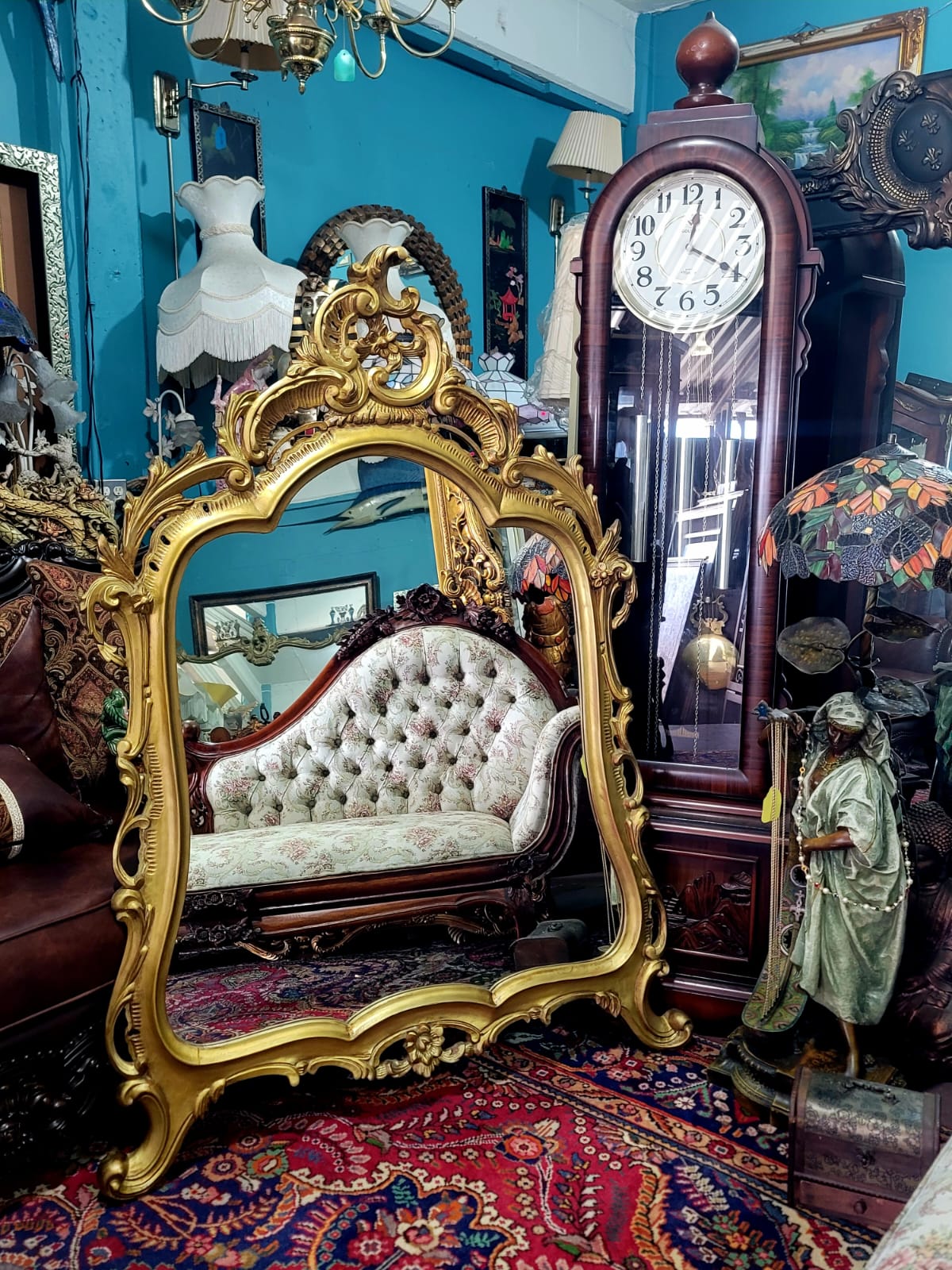 ✨Espejo De Madera Tallado A Mano Elegancia Artesanal en Cada Detalle✨