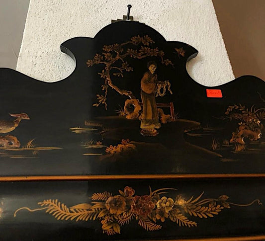 🪷Espejo oriental color negro con tonos color oro🪷