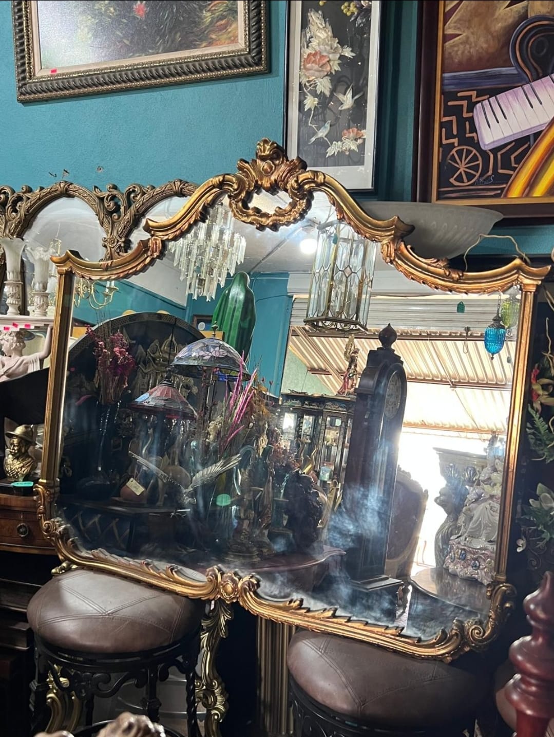 ✨🪞✨ ¡Espejo Vintage Hollywood Regency! ✨🪞✨