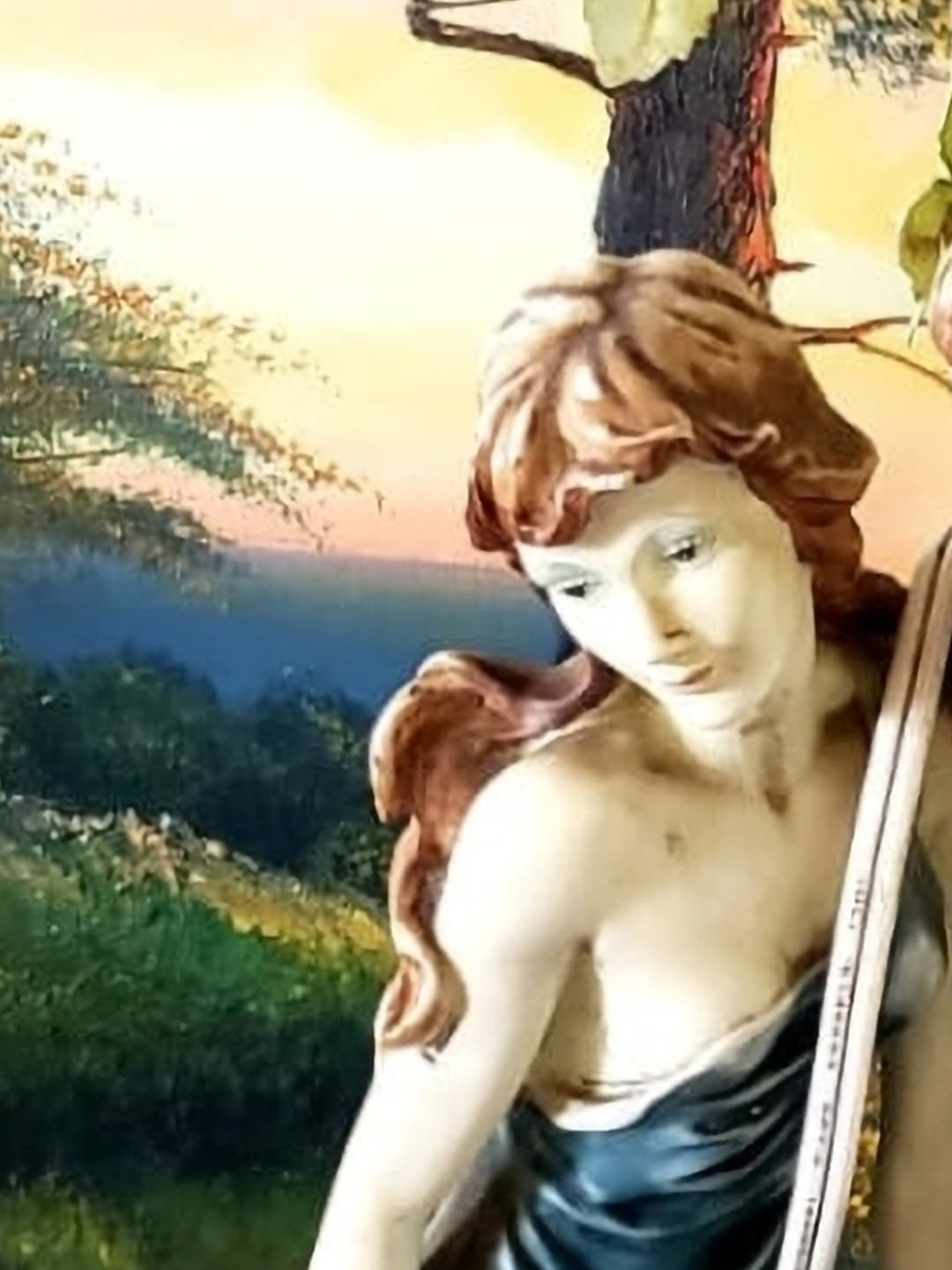 🕯️Lampara de Porcelana con Pantallas de Vidrio Pequeñas🕯️