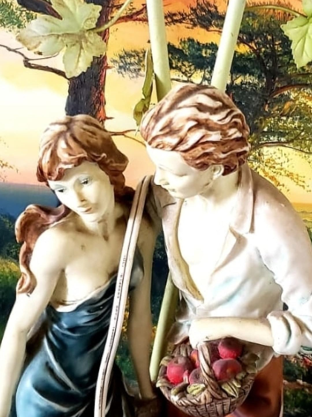 🕯️Lampara de Porcelana con Pantallas de Vidrio Pequeñas🕯️