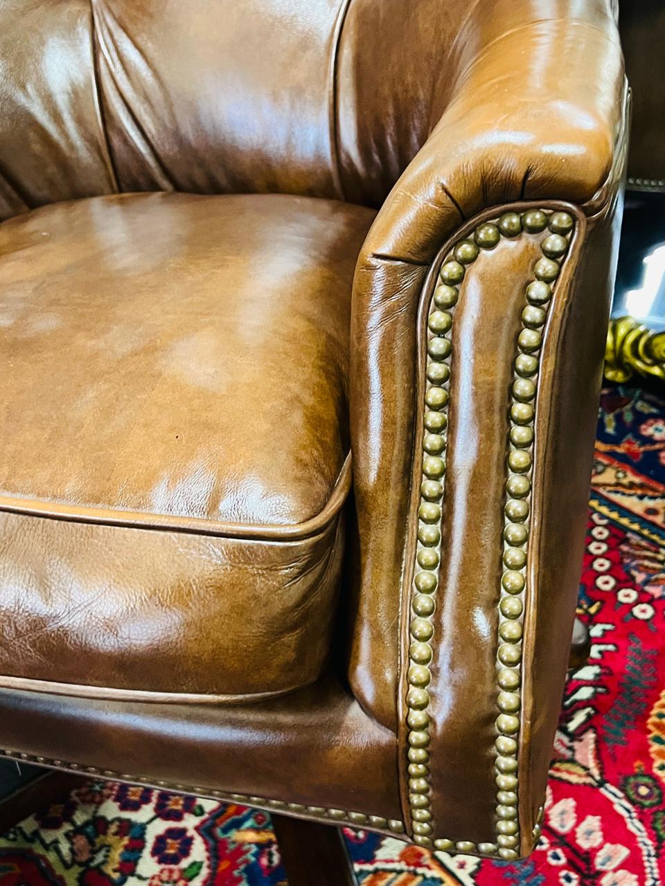 🌟Silla Chesterfield En Piel Genuina Elaborada Por Seven Seas Seating🌟