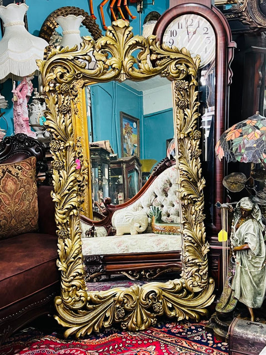 🪞✨🪞Espejo Alto Vintage Color Oro Envejecido 🪞✨🪞