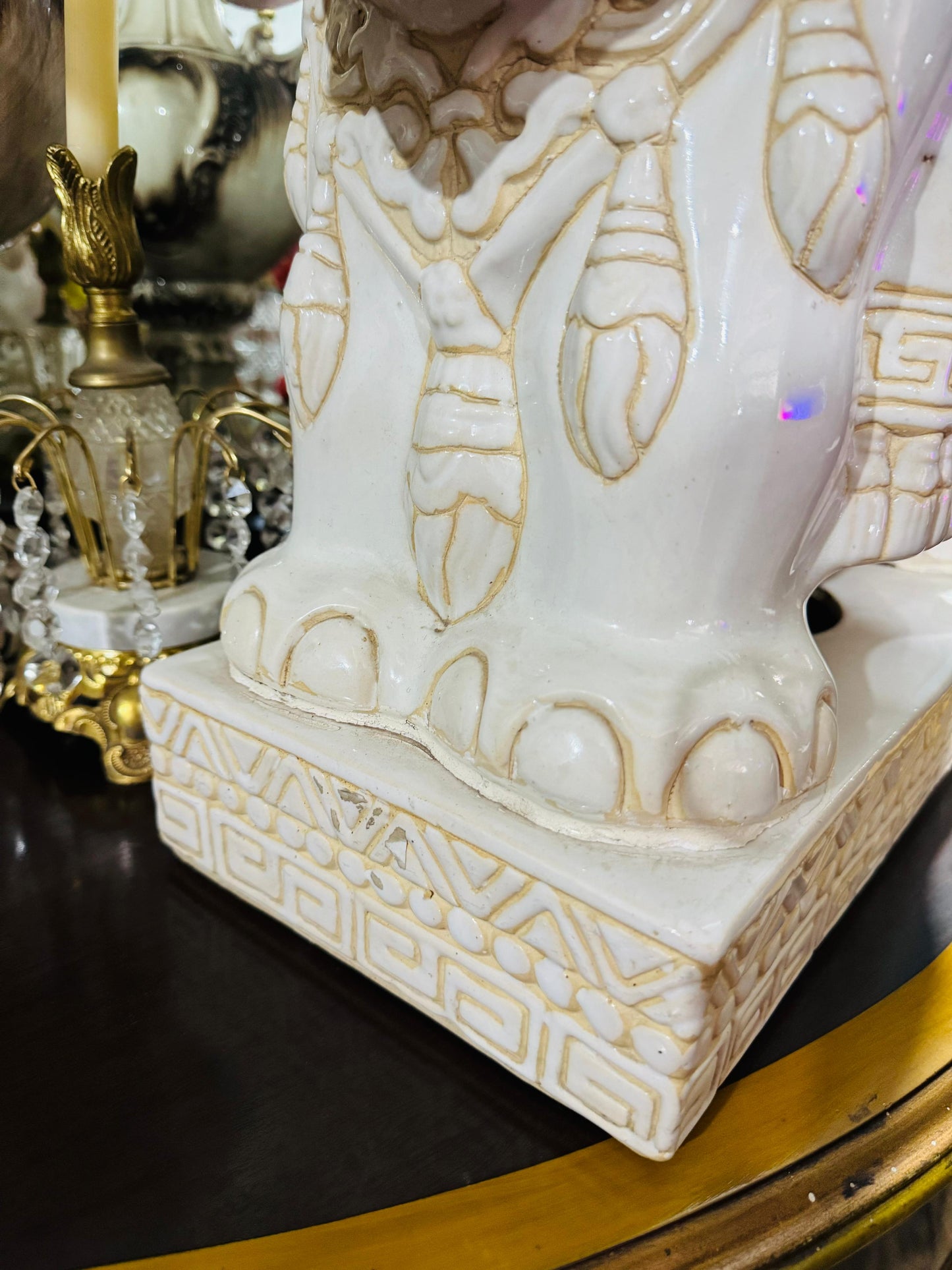 ππππΌοΈ Vintage Regency Glazed Ceramic Elephant Stools πππ