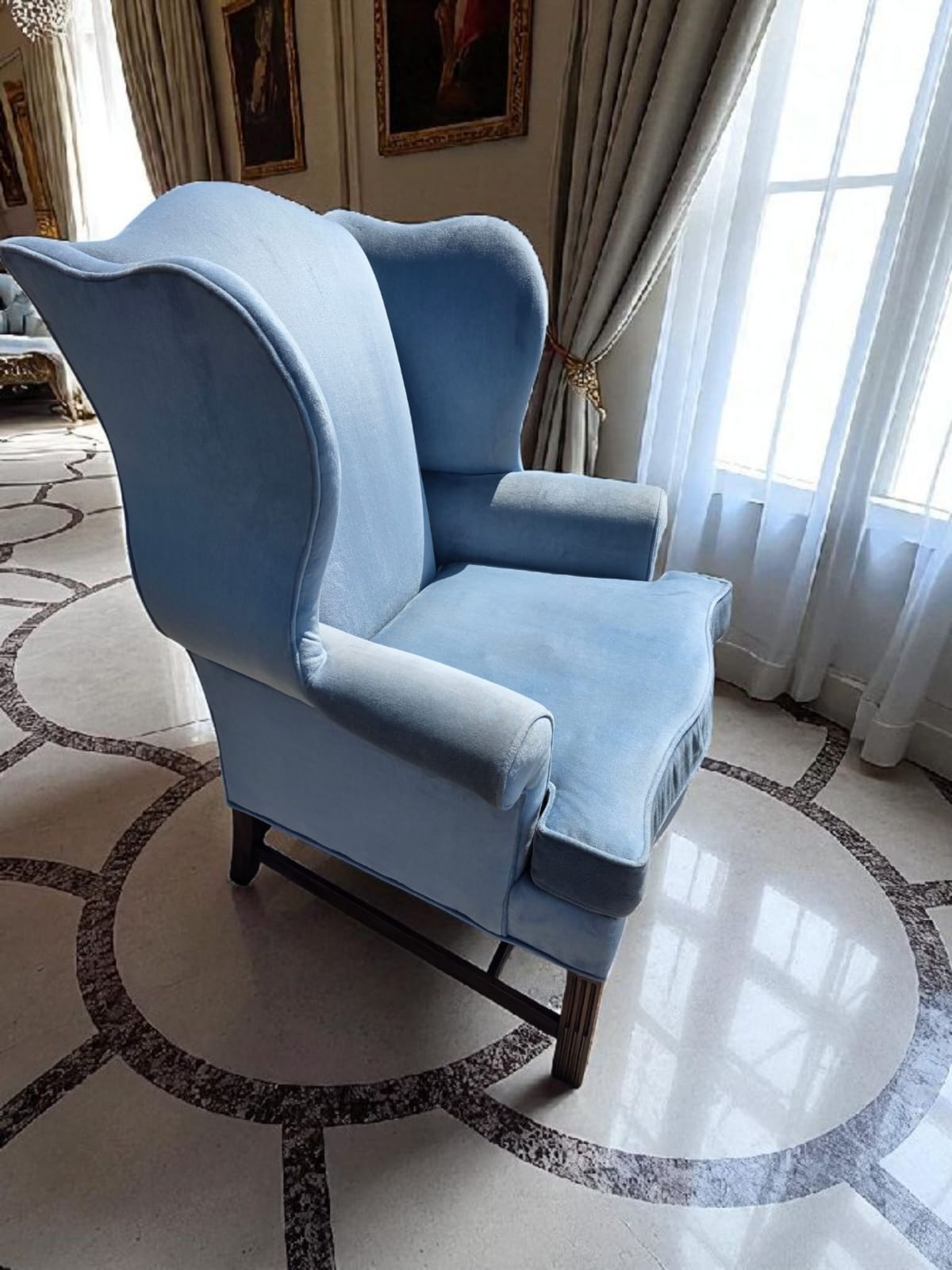 🎩 Sillon Vintage Drexel 1991 – Elegancia Atemporal en Terciopelo de Alta Calidad🎩