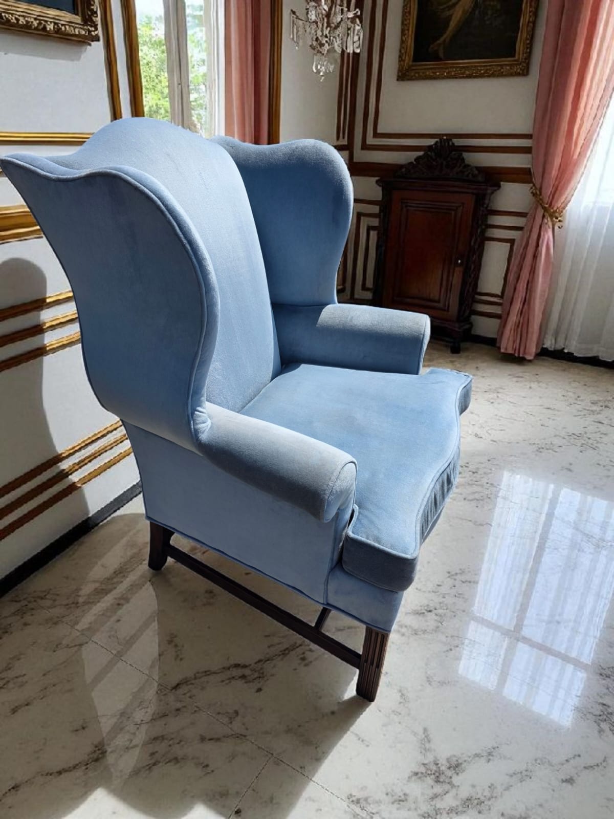 🎩 Sillon Vintage Drexel 1991 – Elegancia Atemporal en Terciopelo de Alta Calidad🎩