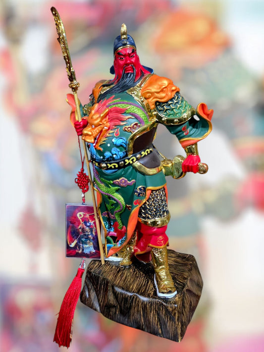 ✨ Estatua de Guan Yu – Dios de la Riqueza y la Fortuna ✨