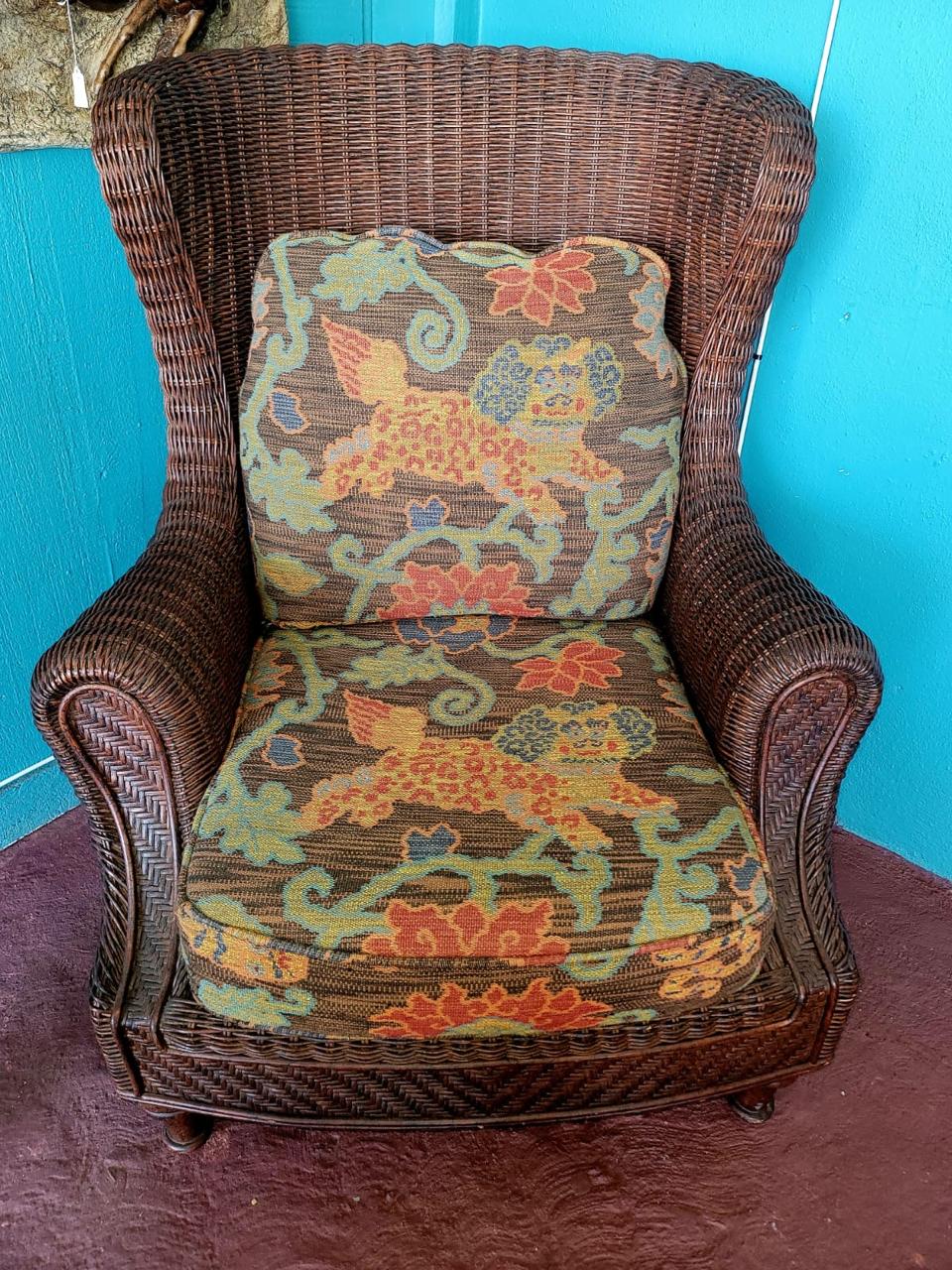 Rattan Chair, Natural Charm at Rosarito Antiques🌿