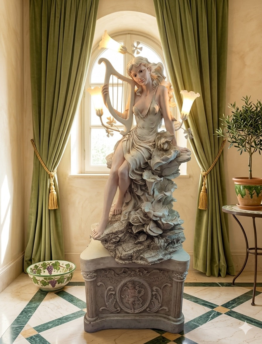 Classic Sculptural Fountain with Decorative Figure🕊️🎨✨