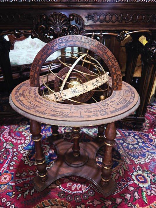 Globo Decorativo Armilar – Ciencia, arte y contemplación 🪞🌿🪶