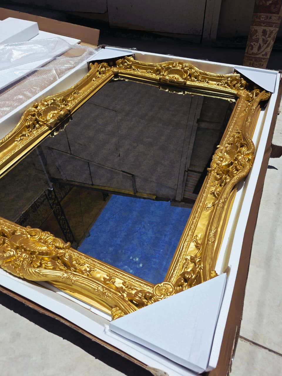 Large Antique Italian Mirror, Venetian Style πͺποΈ