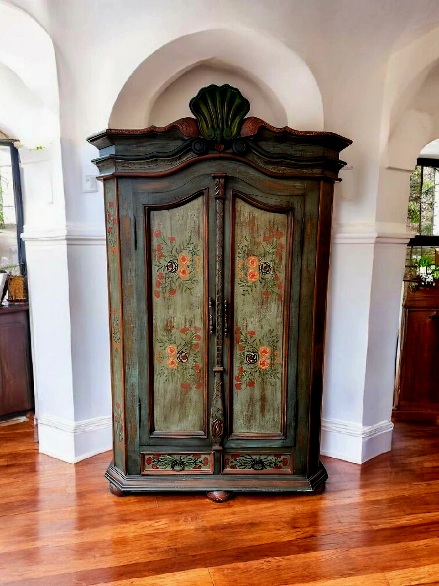 πΈ Polychrome Two-Door Wardrobe β Circa 1898, 127 Years of History π¨