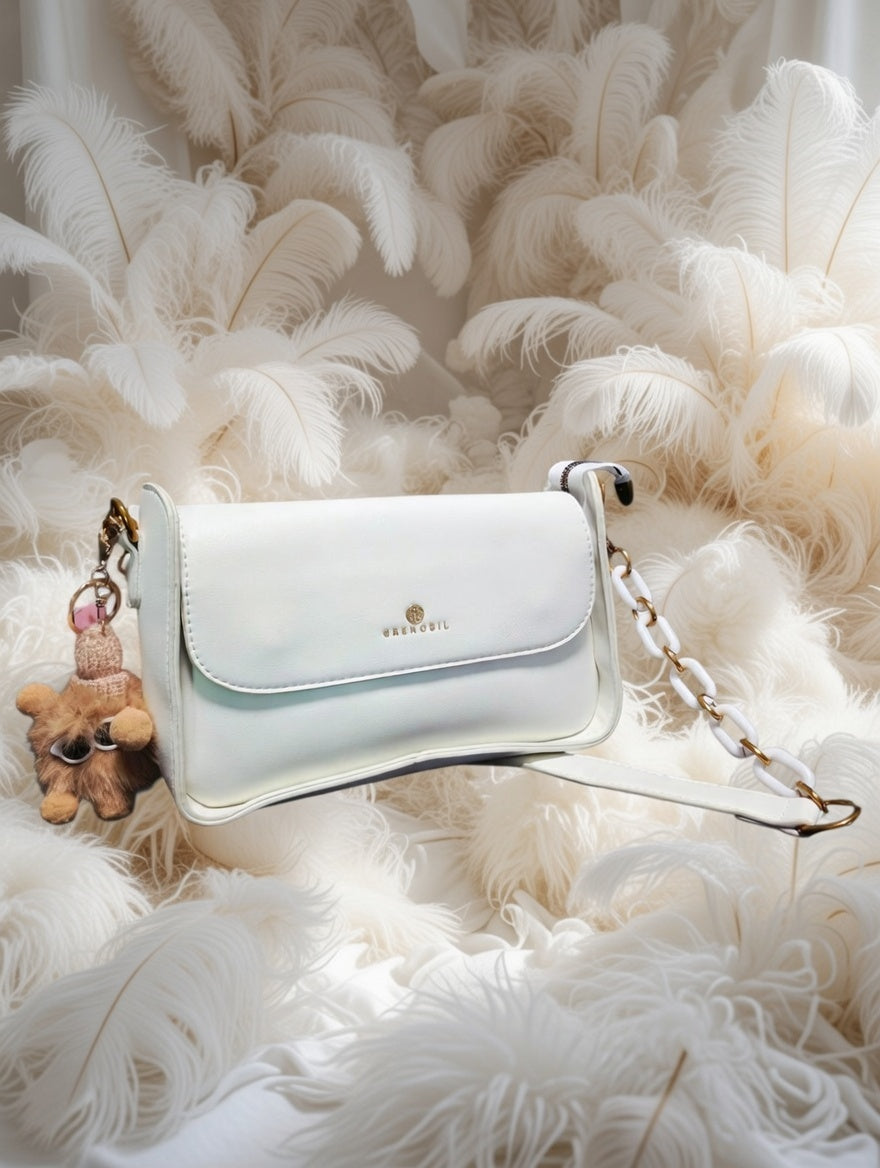 🕊️👜 Greenobil Blanca Bolso Para Dama – Pureza Atemporal y Distinción Femenina ✨🌸 L