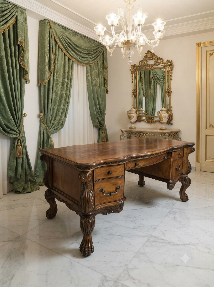 AICO Executive Desk – Michael Amini, Signature Series⚜️🏛️🌿