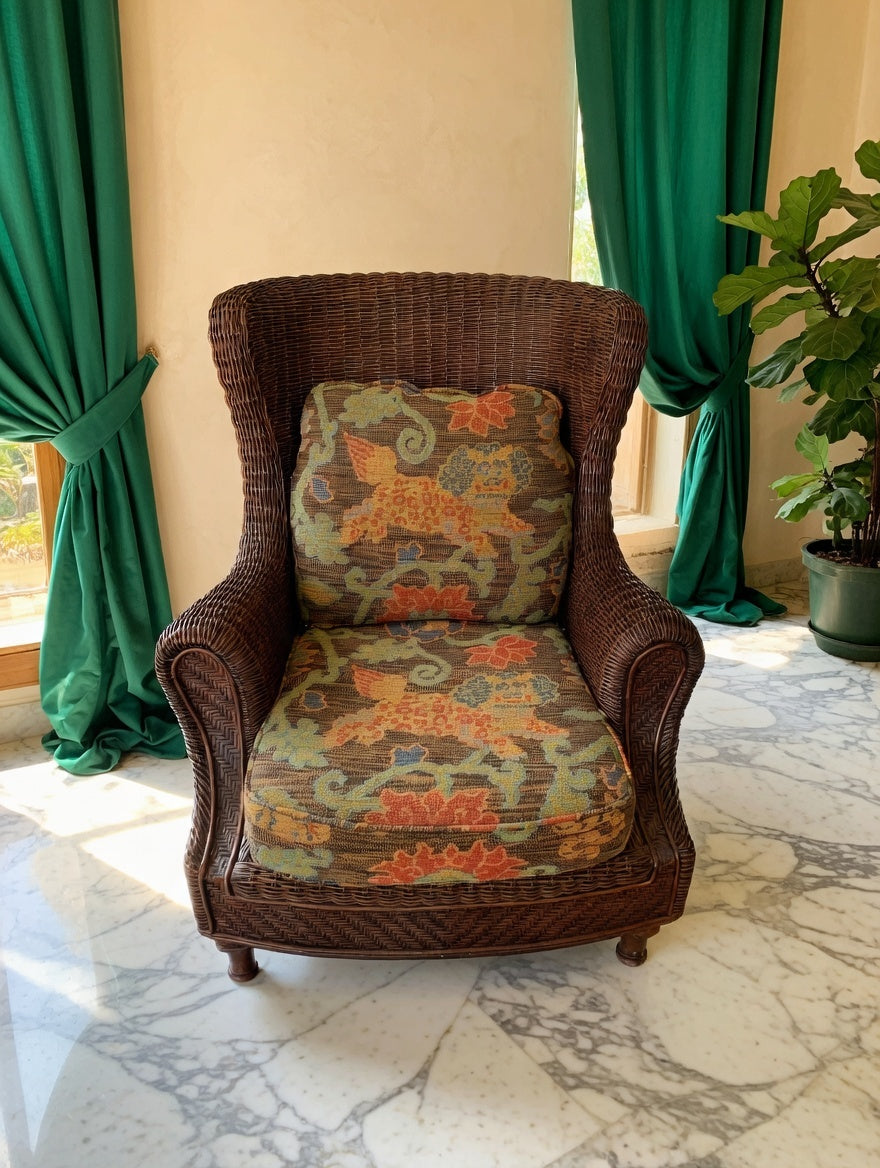 Rattan Chair, Natural Charm at Rosarito Antiques🌿