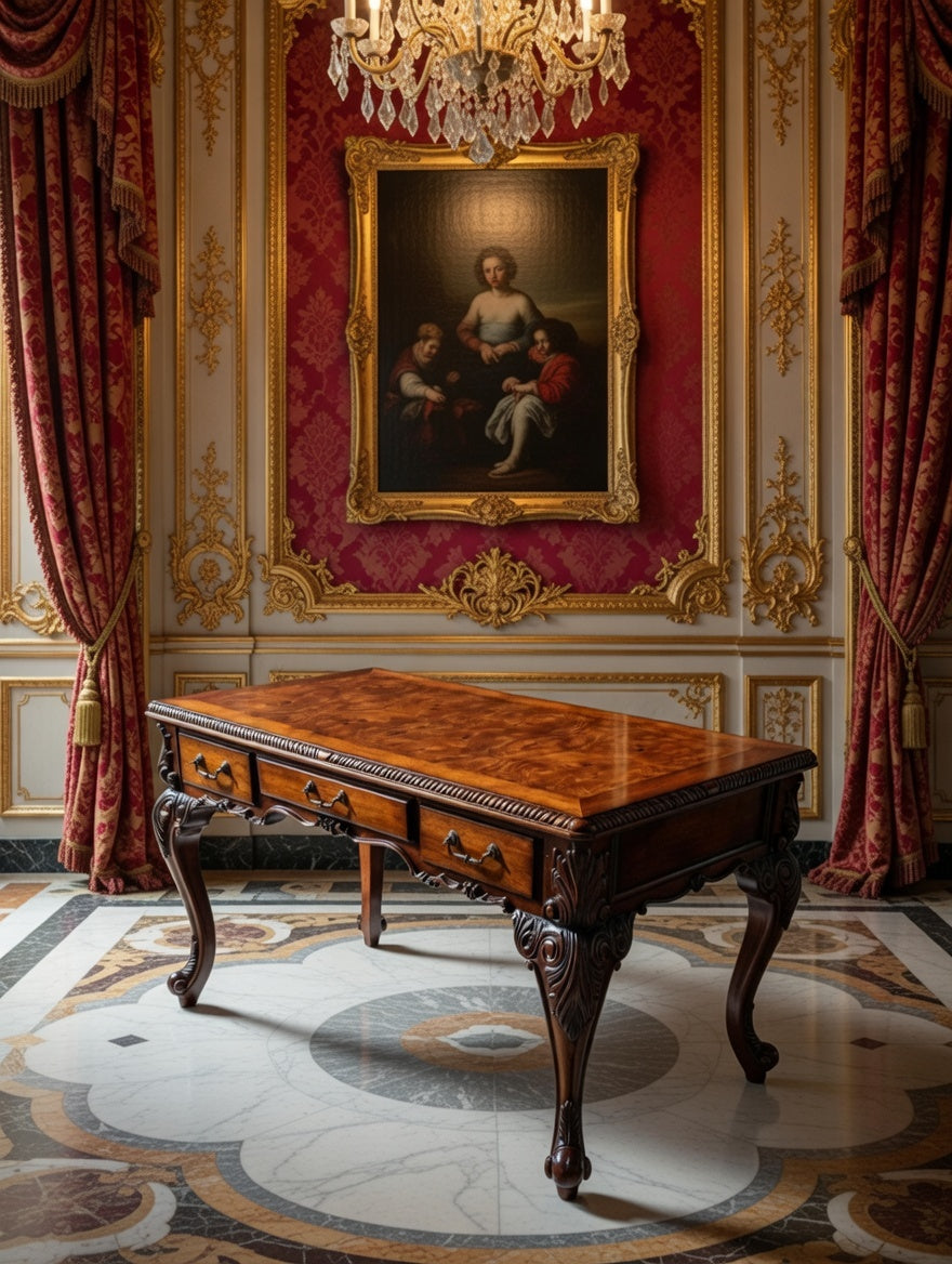 🏛️ Escritorio Ejecutivo de Nogal – Una Declaración de Estilo y Distinción 🌿🪵✨