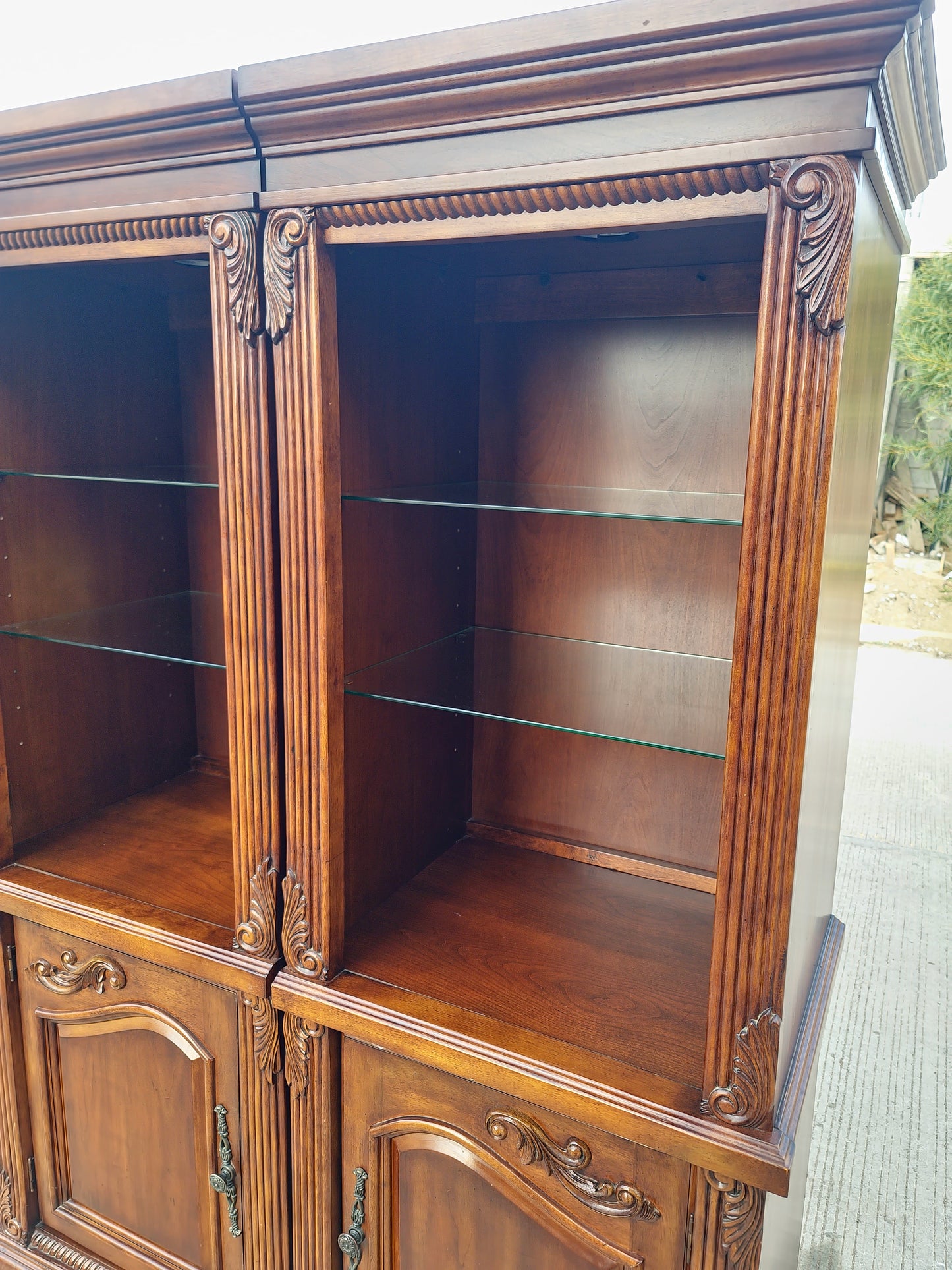 ✨📚 Elegant 2-Piece Colonial Bookcase at Rosarito Antiques 📚✨