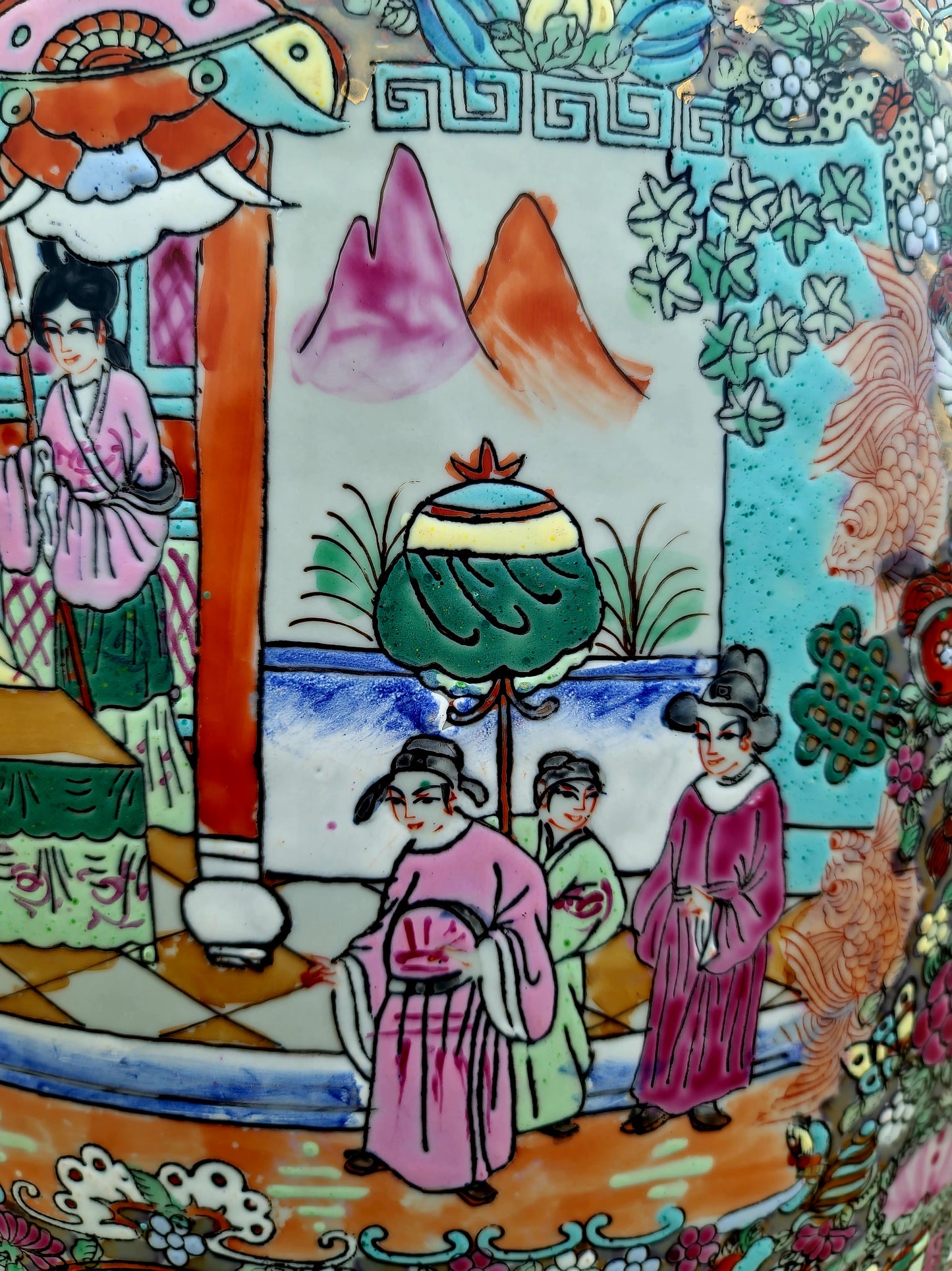 🎎🏮 🇨🇳¡Jarrones Chinos juego de 2 piezas - Calidad de museo Aproximadamente 250 años de antiguedad ! 🏮🎎🇨🇳