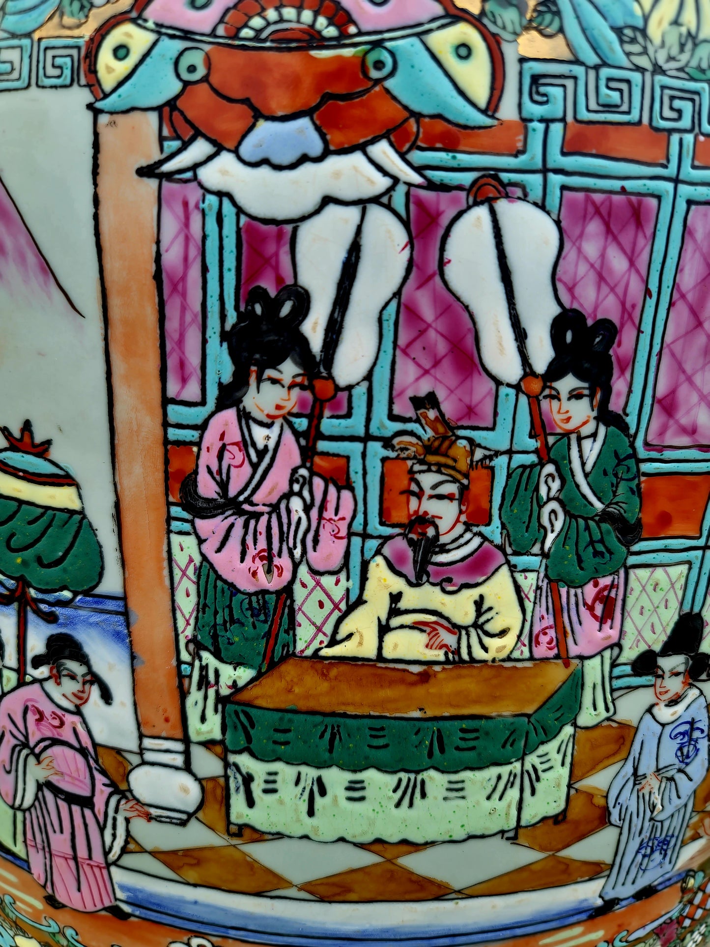 🎎🏮 🇨🇳¡Jarrones Chinos juego de 2 piezas - Calidad de museo Aproximadamente 250 años de antiguedad ! 🏮🎎🇨🇳